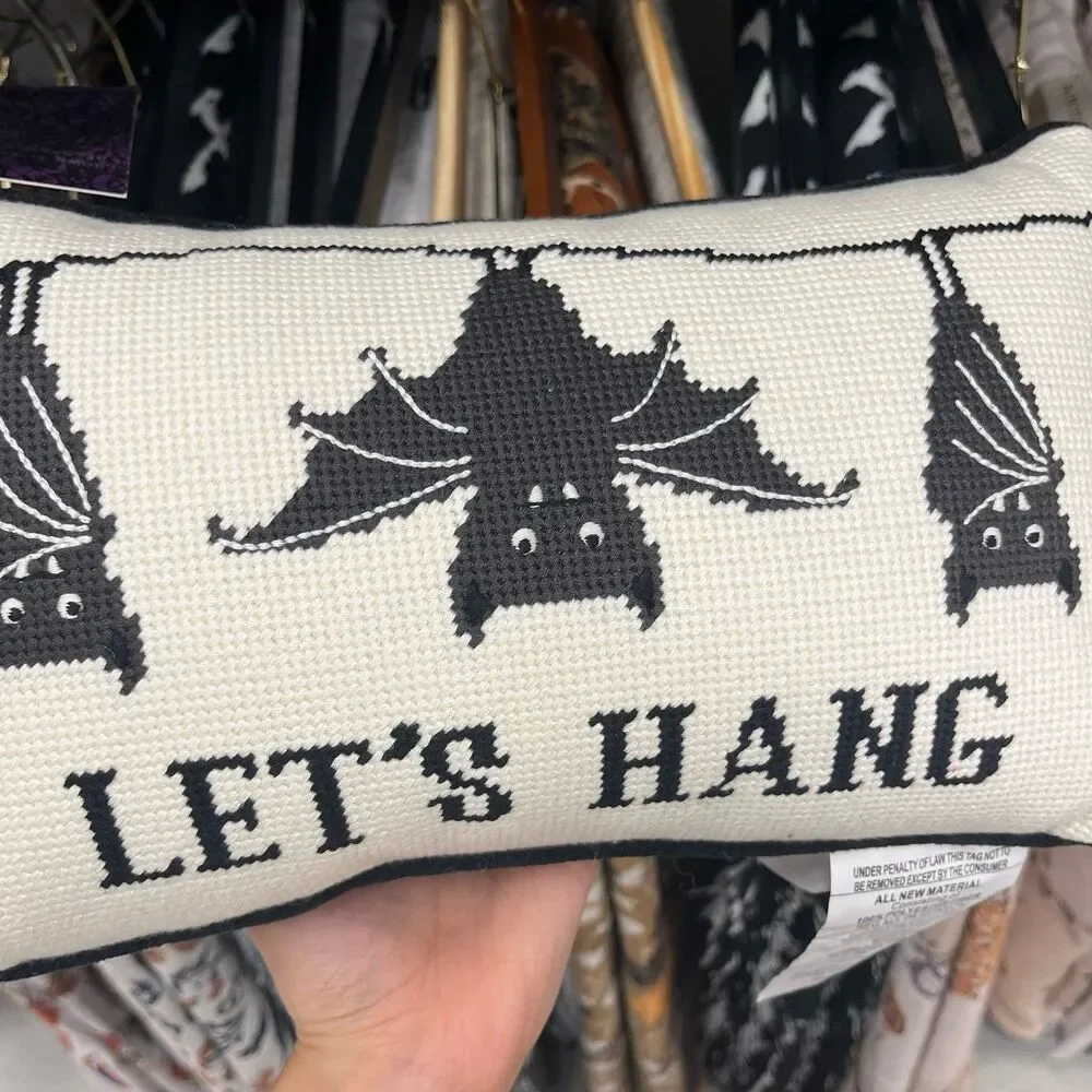 Halloween Needlepoint Bat 